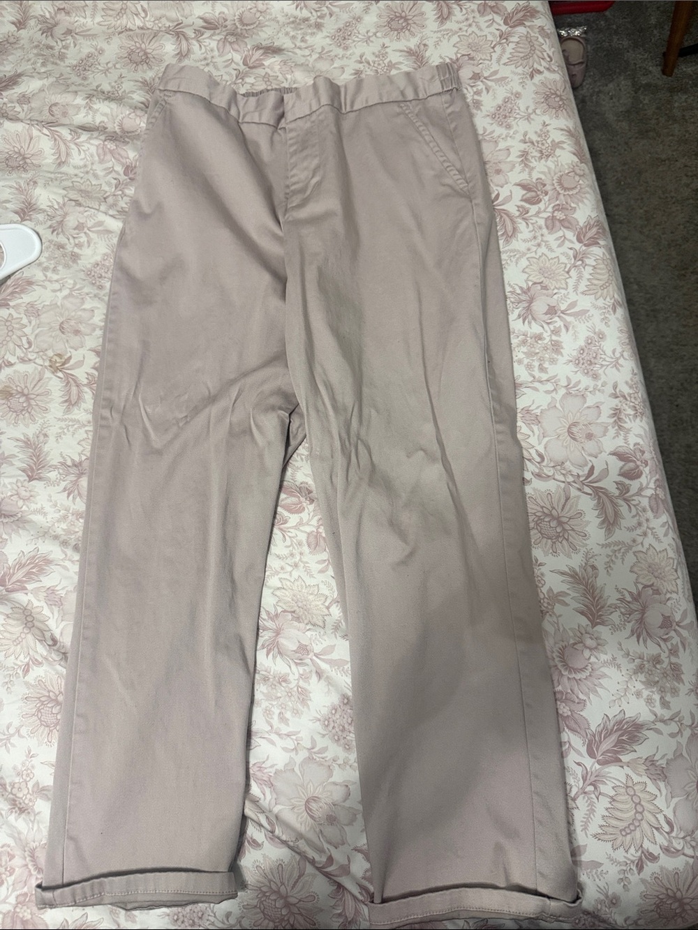 Men's Casual Straight-Leg Pants in Light Taupe